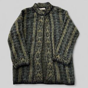 Lineamaglia wool blend green cardigan jacket